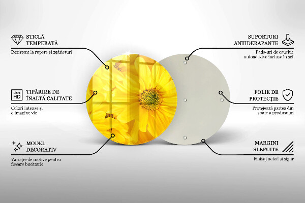 De vidrio templado Pétalos de flor