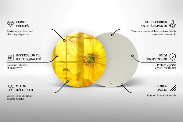 De vidrio templado Pétalos de flor
