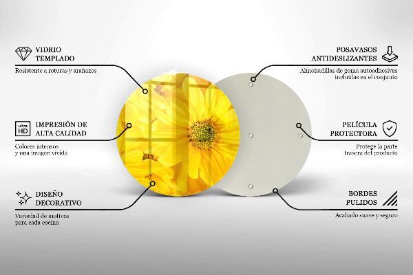 De vidrio templado Pétalos de flor