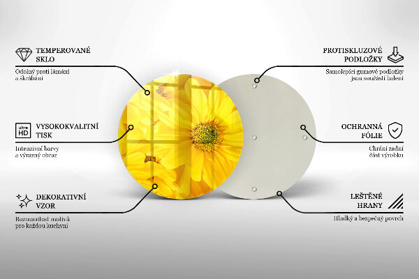De vidrio templado Pétalos de flor
