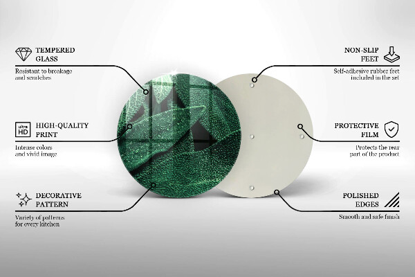 De vidrio templado Las hojas de la planta