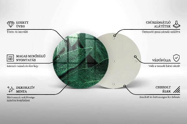 De vidrio templado Las hojas de la planta