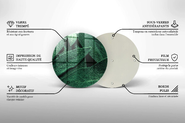 De vidrio templado Las hojas de la planta