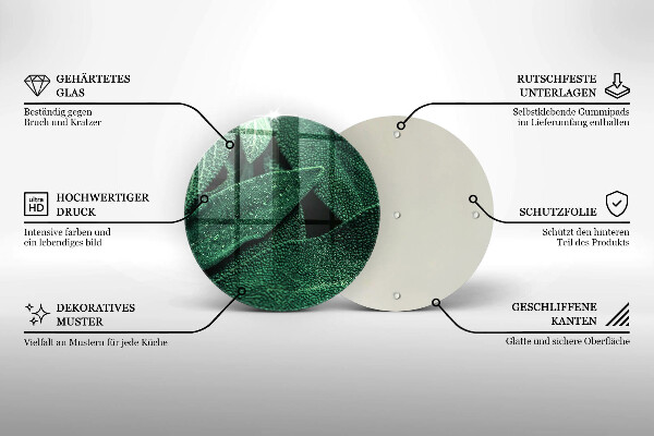 De vidrio templado Las hojas de la planta