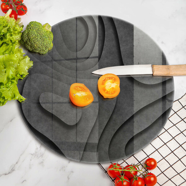 De vidrio templado Formas de piedra 3d