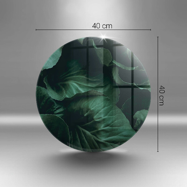 De vidrio templado Hojas oscuras salvajes