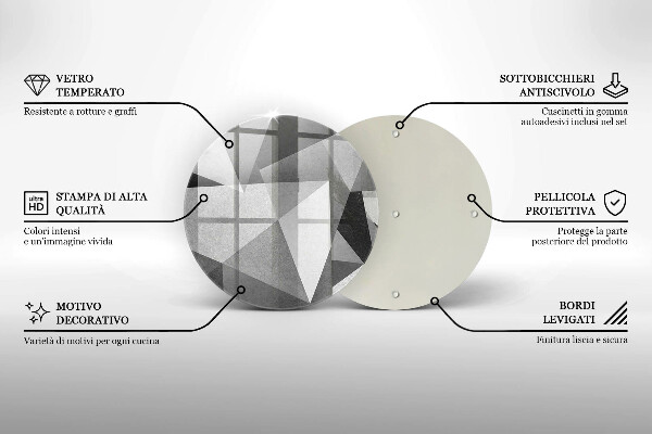 De vidrio templado Abstracción nítida concreta