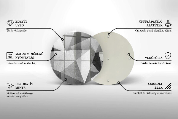 De vidrio templado Abstracción nítida concreta