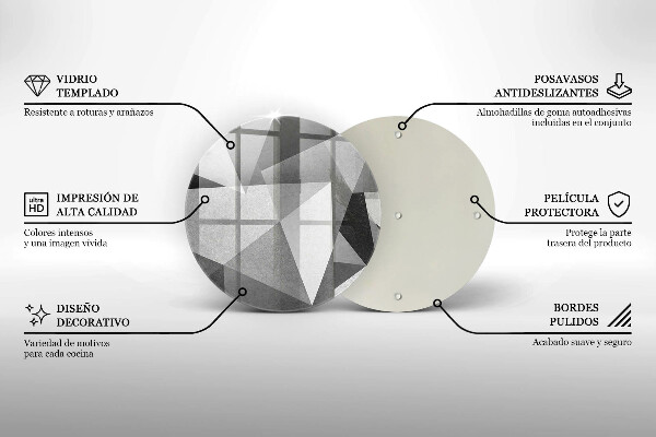 De vidrio templado Abstracción nítida concreta