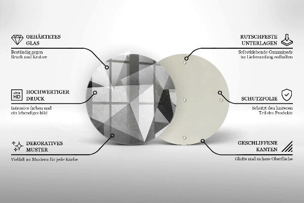 De vidrio templado Abstracción nítida concreta