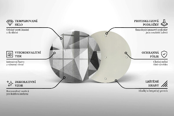 De vidrio templado Abstracción nítida concreta