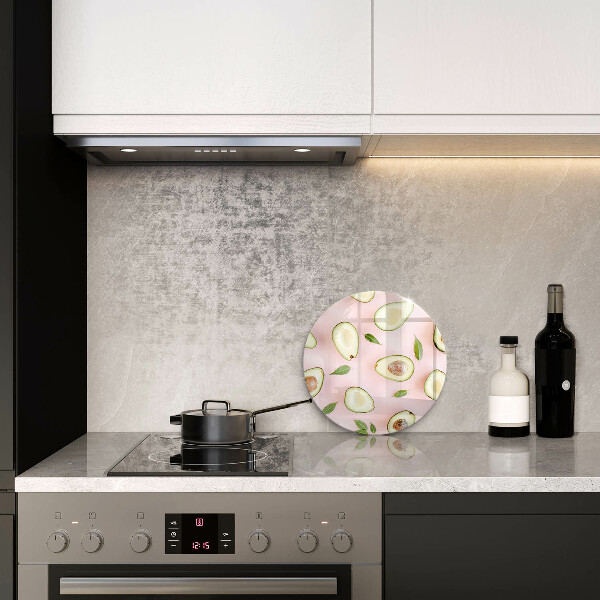 De vidrio templado Patrón de aguacate