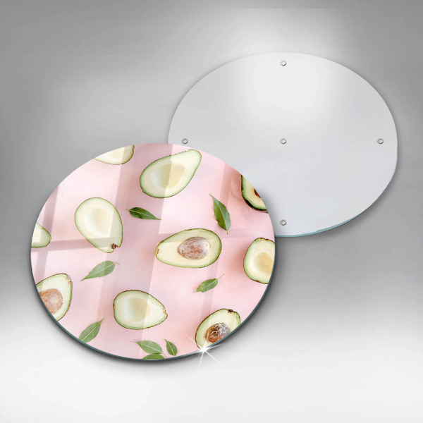 De vidrio templado Patrón de aguacate