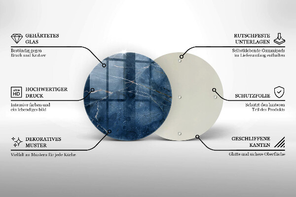 De vidrio templado Textura de piedra de mármol
