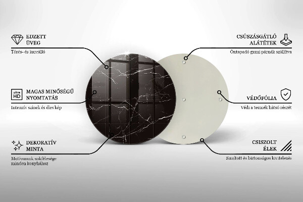 De vidrio templado Azulejos de mármol