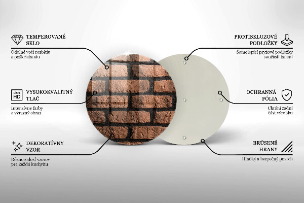 De vidrio templado Pared de ladrillos