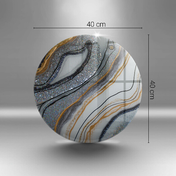 De vidrio templado Roca con oro