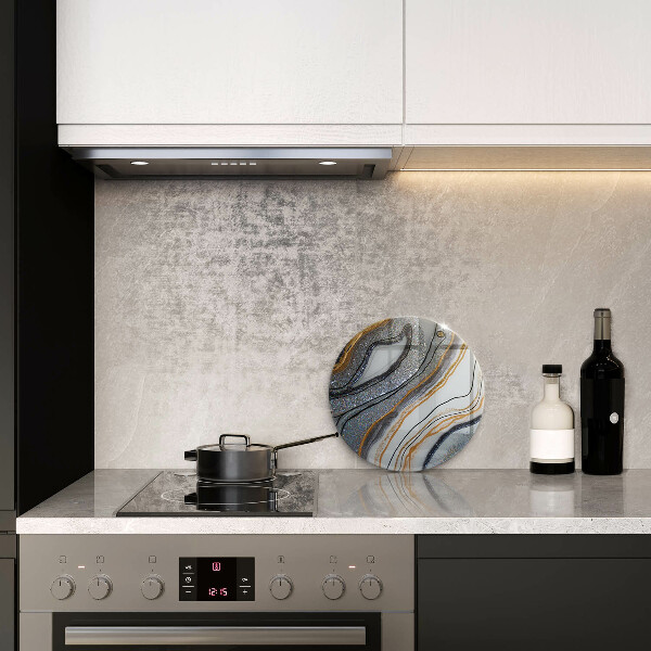 De vidrio templado Roca con oro