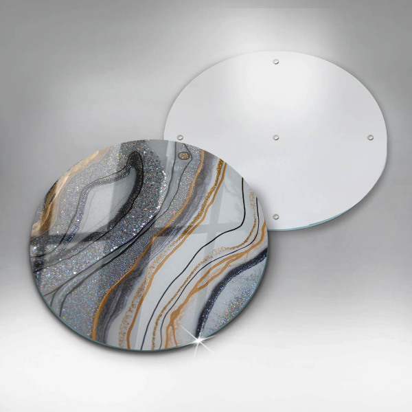 De vidrio templado Roca con oro