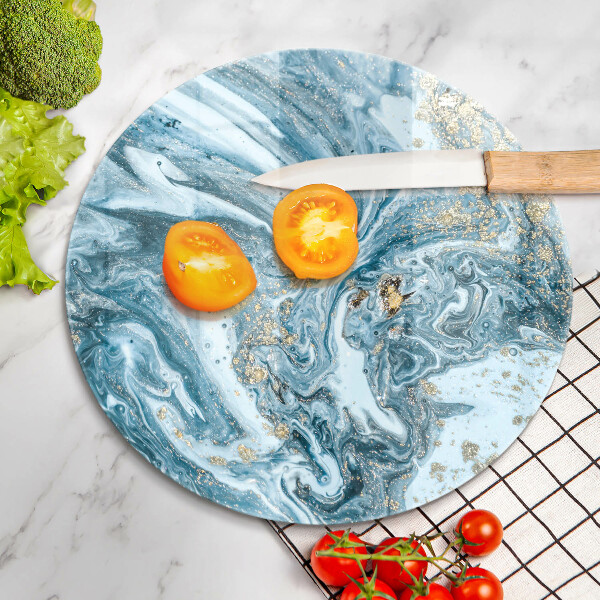 De vidrio templado Estructura con oro