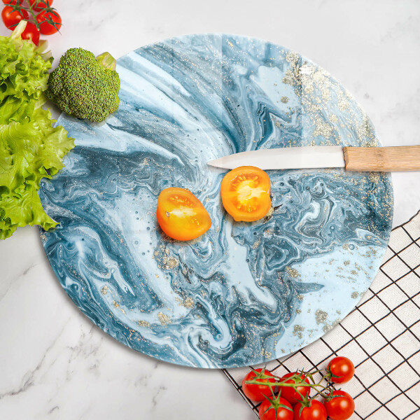 De vidrio templado Estructura con oro