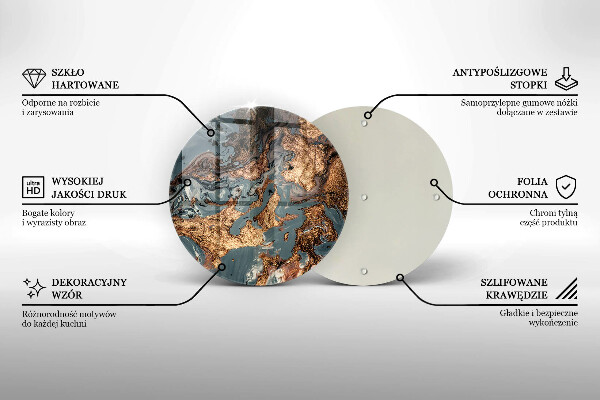 De vidrio templado Estructura de roca dorada