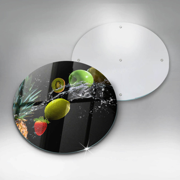 De vidrio templado Frutas en agua