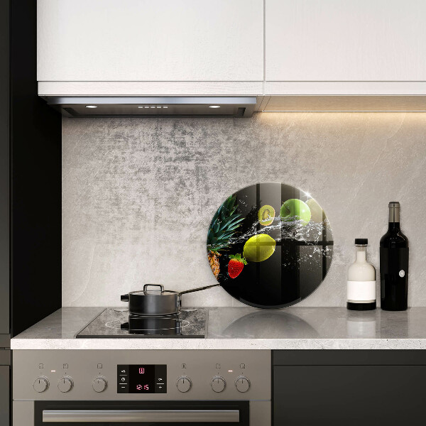 De vidrio templado Frutas en agua