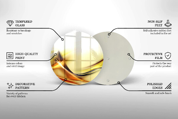 De vidrio templado Líneas abstractas de luz
