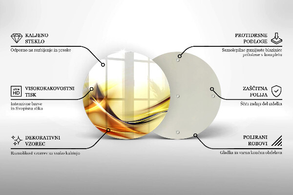 De vidrio templado Líneas abstractas de luz