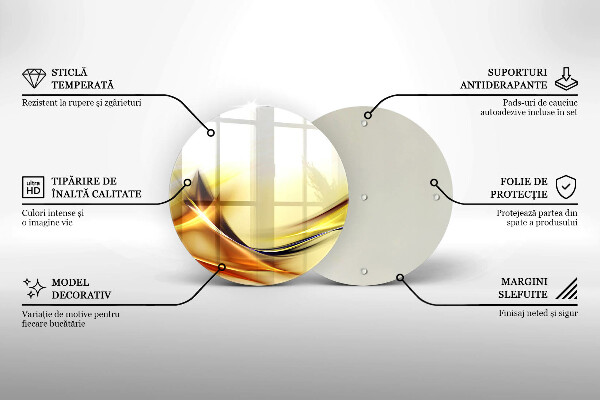 De vidrio templado Líneas abstractas de luz