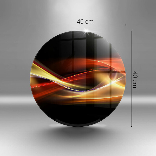 De vidrio templado Luz y humo abstractos