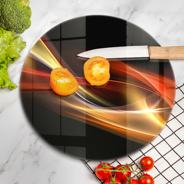 De vidrio templado Luz y humo abstractos