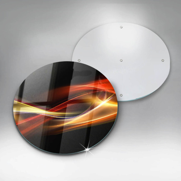 De vidrio templado Luz y humo abstractos