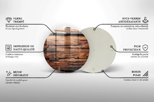 De vidrio templado Tableros de madera decorativos