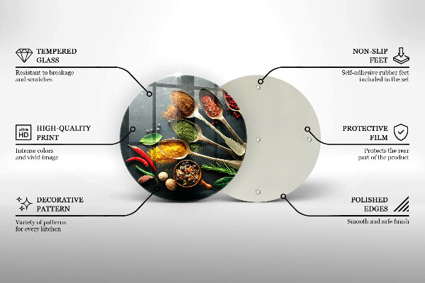 De vidrio templado Cucharas de cocina de especias
