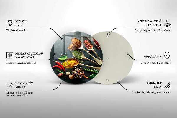 De vidrio templado Cucharas de cocina de especias