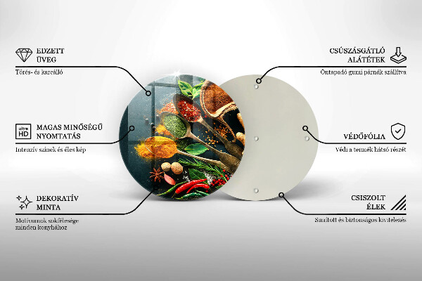 De vidrio templado Cucharas de especias de cocina