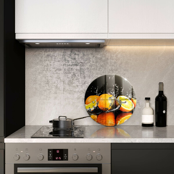 De vidrio templado Fruta jugosa de naranja