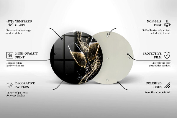 De vidrio templado Copas de champán