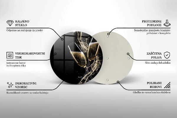 De vidrio templado Copas de champán