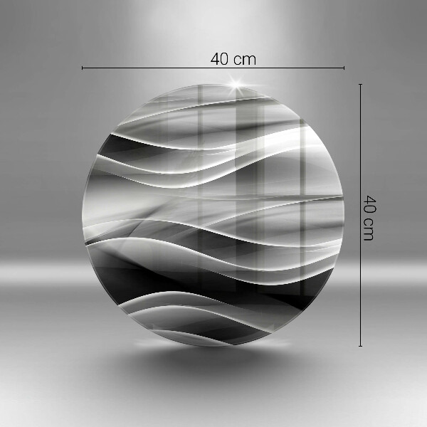 De vidrio templado Líneas suaves de abstracción