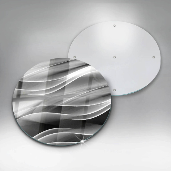 De vidrio templado Líneas suaves de abstracción