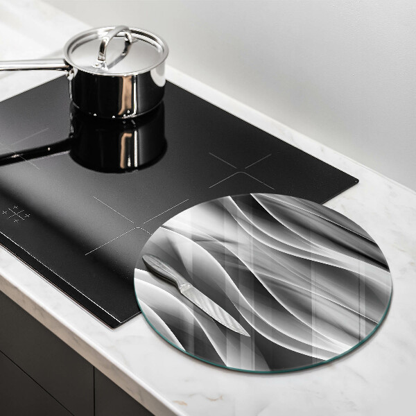 De vidrio templado Líneas suaves de abstracción