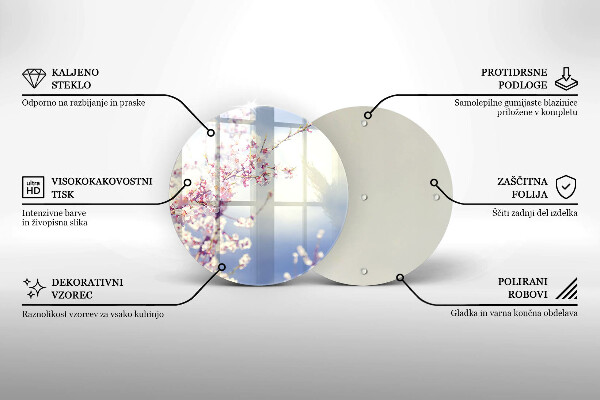 De vidrio templado Árbol floreciente