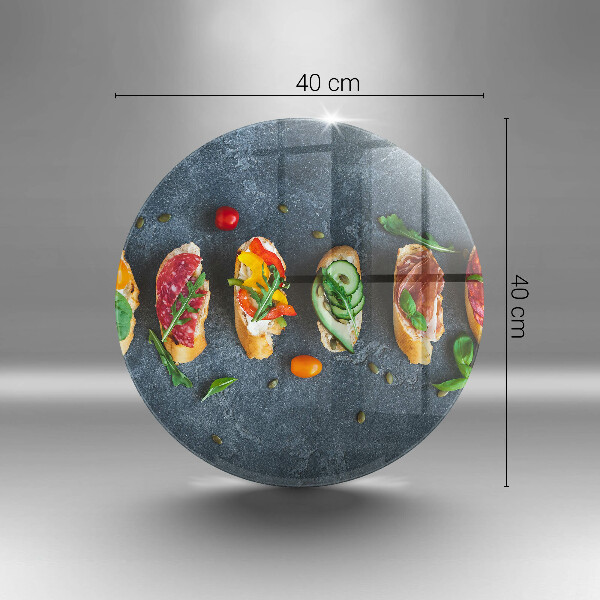 De vidrio templado Sándwiches coloridos