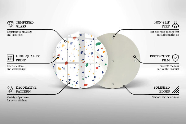 De vidrio templado Gres colorido