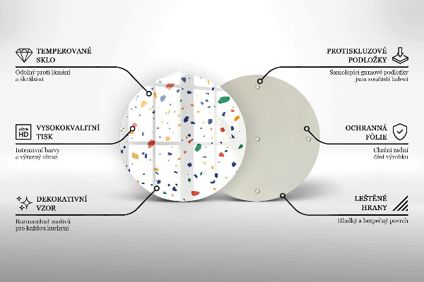De vidrio templado Gres colorido