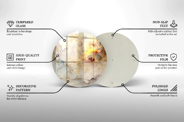 De vidrio templado Textura de mármol con oro