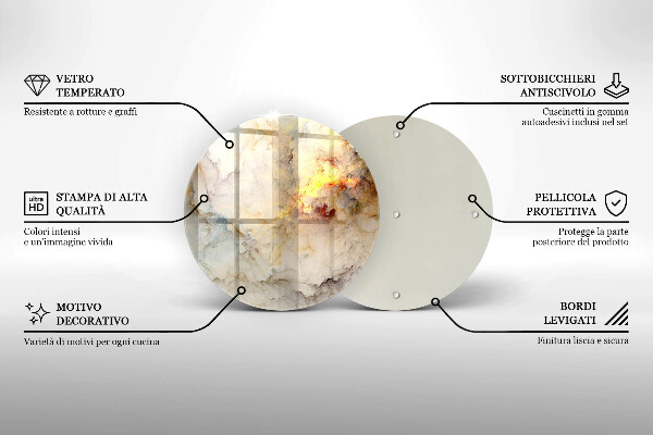 De vidrio templado Textura de mármol con oro